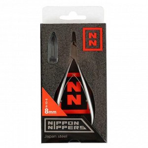 Nippon Nippers Кусачки для кутикулы NN_N-10-8, лезвие 8 мм, двойная пружина, ручная заточка