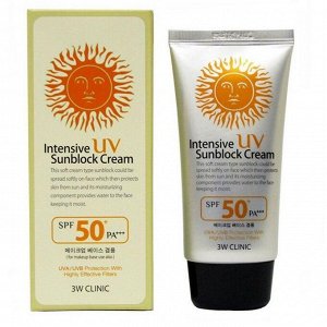 3W Clinic Солнцезащитный крем / Intensive UV Sun Block Cream, 70 мл