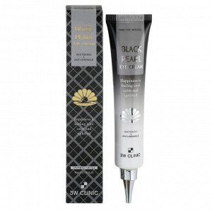 3W Clinic Крем для век с экстрактом чёрного жемчуга / Whitening &amp; Anti-Wrinkle Black Pearl Eye Cream, 40 мл