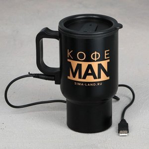 Термокружка с USB «Кофе man», 450 мл