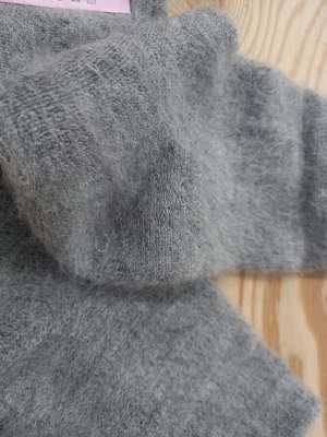 Носки женские с начесом зимние цвет Светло-серый