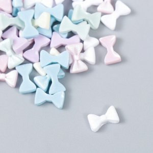 Декор для творчества пластик «Бантик», набор 60 шт., матовый, 0.4x0.8 см