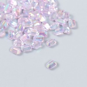 Декор для творчества пластик "Вытянутый кристаллик" набор 60 шт фиолет 0,8х0,6 см