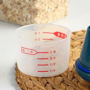 Контейнер для хранения сыпучих продуктов с дозатором, 1 кг, 17?10,5?22 см, пластик, прозрачный