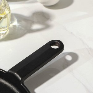 Сковорода блинная чугунная «Круг», d=20 см, чугунная ручка