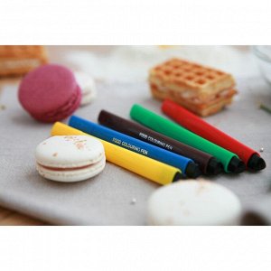 Набор маркеров для украшения десертов, 21x12x1,5 см, 5 шт, разноцветные