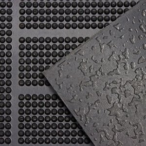 Коврик придверный резиновый «Паркет», 40x60 см, цвет чёрный