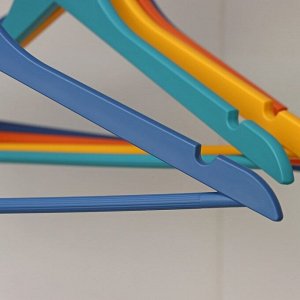 Вешалка-плечики для одежды с перекладиной, размер 44-46, цвет МИКС