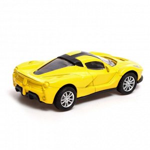 Машина металлическая «Спорт», инерционная, масштаб 1:43, цвет жёлтый