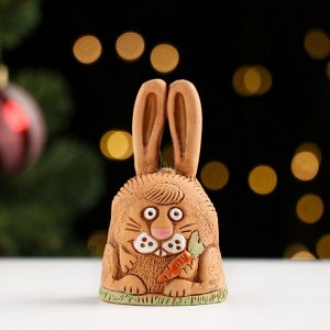 Колокольчик "Кролик маленький", керамика