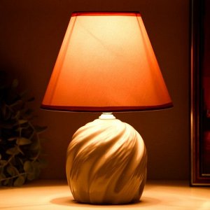 Лампа настольная керамика "Кадди" 1хE14 40Вт серый 18х18х27 см RISALUX