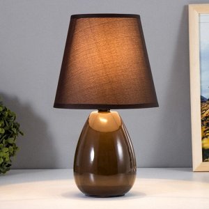 Настольная лампа "Джина" E14 40Вт шоколадный 18х18х29 см RISALUX