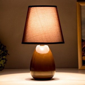 Настольная лампа «Джина» E14 40 Вт шоколадный 18x18x29 см RISALUX