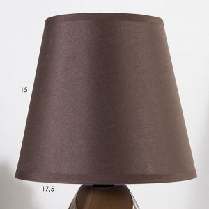Настольная лампа «Джина» E14 40 Вт шоколадный 18x18x29 см RISALUX