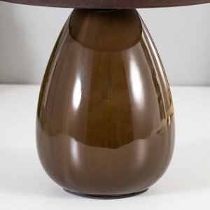 Настольная лампа "Джина" E14 40Вт шоколадный 18х18х29 см RISALUX