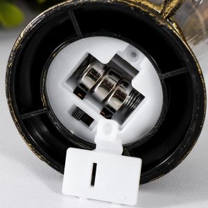 Светодиодная свеча в подсвечнике RISALUX «Фонарь этно», LED-ночник, от батареек, 6x6.5x16 см