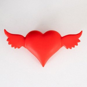 Ночник Сердце с крыльями LED красный 7х14,3х3,8 см RISALUX