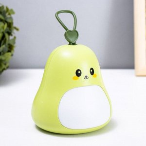 Фигурка светящаяся RISALUX «Авокадик», LED-ночник, USB, AKB, зелёный, 9x9x14 см