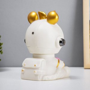Ночник-увлажнитель Мишка космонавт LED USB белый 12х12х16,5 см