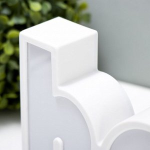 Фигурка светящаяся RISALUX «Хеллоу», LED-ночник, USB, от батареек 3xАА, белый, 36x13x4 см