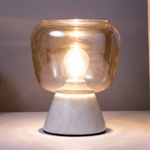 Настольная лампа "Колба" Е27 40Вт белый 17х17х21,5см