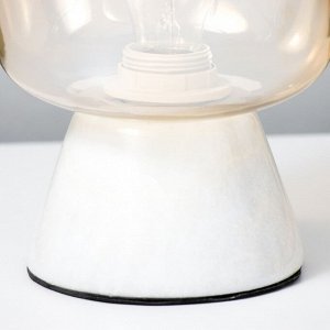 Настольная лампа "Колба" Е27 40Вт белый 17х17х21,5см RISALUX