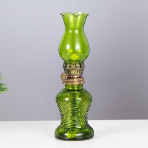 Керосиновая лампа декоративная зелёный 6.5?6.5?20 см RISALUX