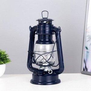Керосиновая лампа декоративная синий 11.5*15*25 см RISALUX