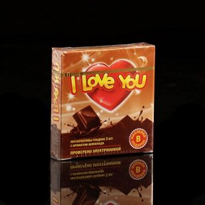 Презервативы I Love You, с ароматом фруктов, 3 шт.