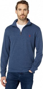 U.S. POLO ASSN. Long Sleeve 1/4 Zip Flatback