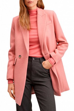 Пальто розовый