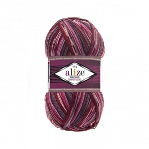 Alize Superwash Comfort Socks №2698 розов/сирень