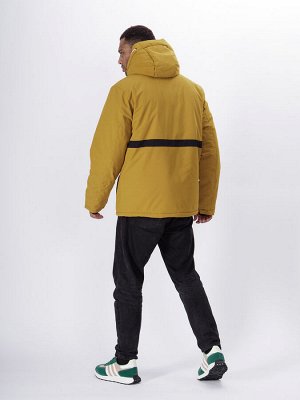 Горнолыжная куртка мужская горчичного цвета 88817G