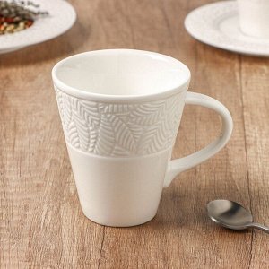 Чашка чайная  фарфоровая Magistro «Лист», 220 мл, 12×9×10 см