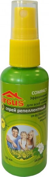 АРГУС Спрей от комаров, слепней, мошек для всей семьи /50