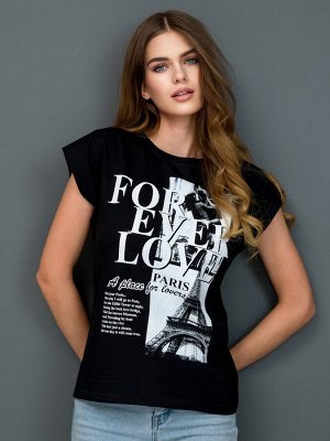 Футболка "LOVE" (ЧЕРНАЯ)*