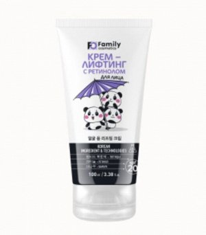 Крем для лица "FAMILY COSMETICS" ЛИФТИНГ с РЕТИНОЛОМ SPF-20 100мл