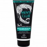 MEN`S CLUB Мыло 3в1 натуральное для тела, волос и бритья 200мл /мужское/