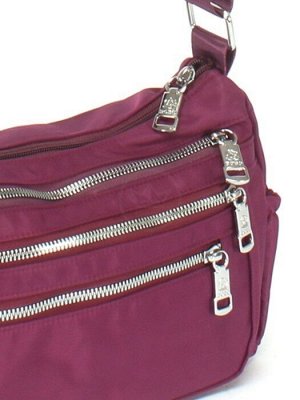 Сумка женская текстиль BoBo-7602,  1отд,  плечевой ремень,  фиолет 251243