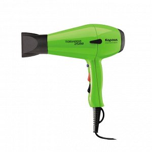Фен для волос Kapous профессиональный Tornado 2500, зеленый