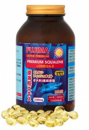 Сквален акулий 2280mg+Омега 3 FUJIMA 360т на 60 дней