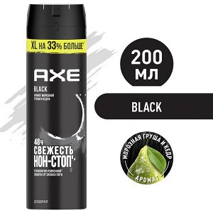 AXE мужской дезодорант спрей BLACK, Морозная груша и Кедр, XL на 33% больше 200 мл