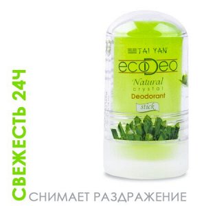 Дезодорант-кристалл EcoDeo стик с Aloe TaiYan, 60 г