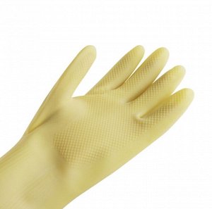 Сверхпрочные хозяйственные перчатки из натурального латекса Latex Protective Gloves, для работ по дому, в саду и огороде, защищают руки от мелких повреждений, грязи, красок и мыльных жидкостей
