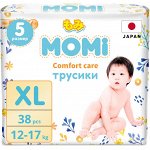 MOMI COMFORT CARE подгузники-трусики XL (12-17 кг), 38 шт