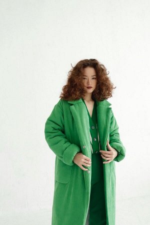 Пальто-одеяло Premium Аlpolux ярко-зелёное