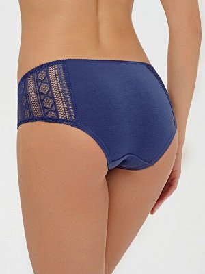 LUI et ELLE EC0536 bleu saphir Женские трусы шортики из хлопкового полотна