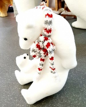 Рождественский декор "Медведица с медвежонком"