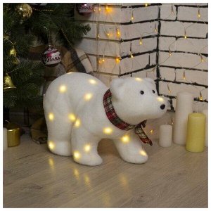 Фигурка белого медведя игрушка/Рождественский декор/Белый медведь/Новогодний медведь