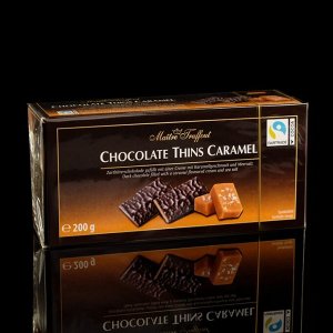 Мини-плитки Maître Truffout из темного шоколада с соленой карамелью, 200 г